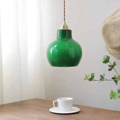 Decorbites™ Grüne Glas-LED-Pendantleuchten Moderne Hängelampe Heimdekoration