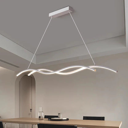 Modern Minimalist White Aluminum LED Pendant Light