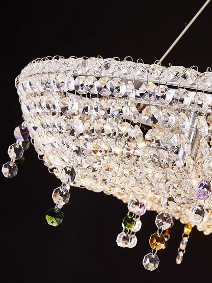 Decorbites™ Kristall-Oval-Lüster mit LED-Lichtern für moderne Luxus-Wohnräume
