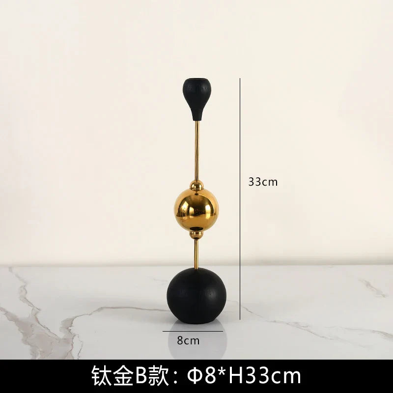 DecorBites™ Goldener Kerzenständer aus Edelstahl für Hochzeitsdeko
