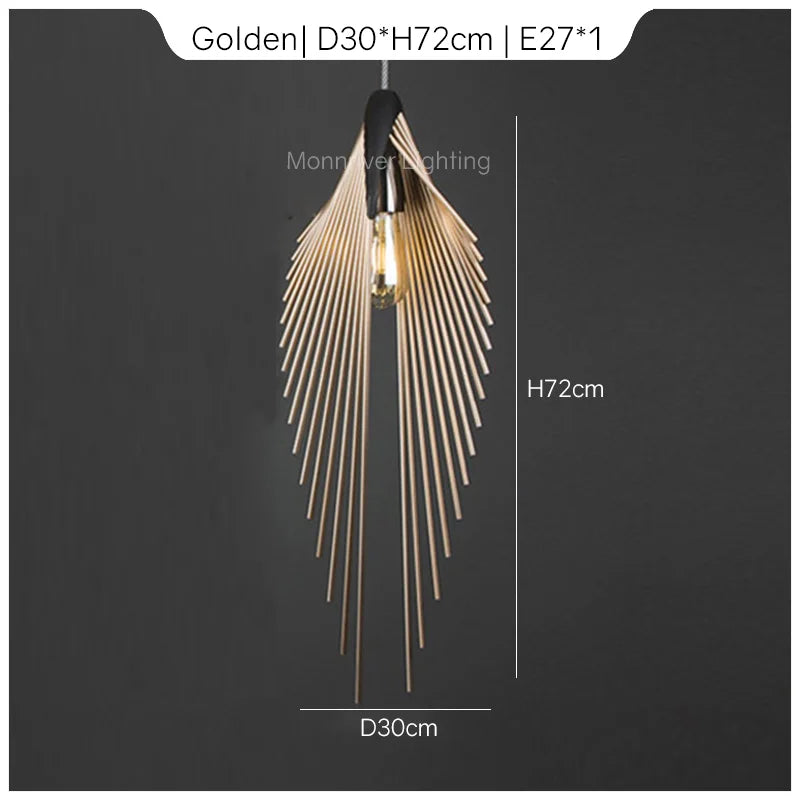 Minimalist Leaf Pendant Light