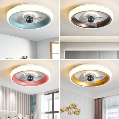 Decorbites™ 50 cm Deckenventilator mit unsichtbaren Flügeln, geräuschloser Betrieb für Schlafzimmer, Wohnzimmer