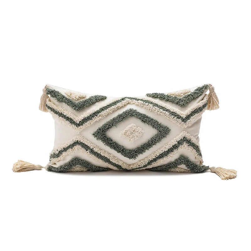 Decorbites™ Geometrische Stickerei Boho Kissenbezug Sofadecoration Dekoratives Kissenhülle Leinen Baumwolle