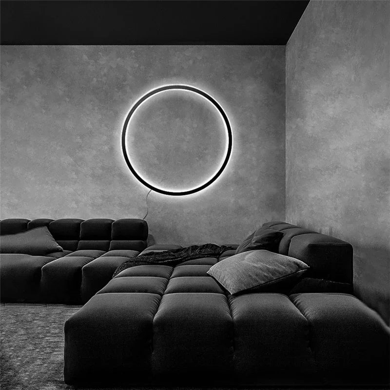 Decorbites™ Designerring LED Wandlampe: Minimalistische nordische Dekorlampe für die Atmosphäre im Wohnzimmer.