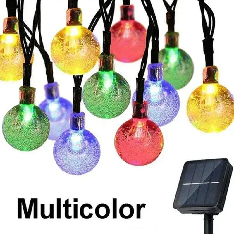 DecorBites™ Crystal Fairy Solar String Lights - 8 Modes Waterproof Outdoor Patio Decor