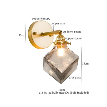 Decorbites™ Bell Glass LED Wandlampe für Wohnzimmer, Badezimmer, Treppenbeleuchtung – Japanischer Vintage-Stil