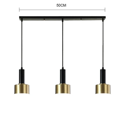 Decorbites™ Gold E27 LED Hängelampe Nordische Kronleuchter für Innenräume Wohnzimmer & Schlafzimmer