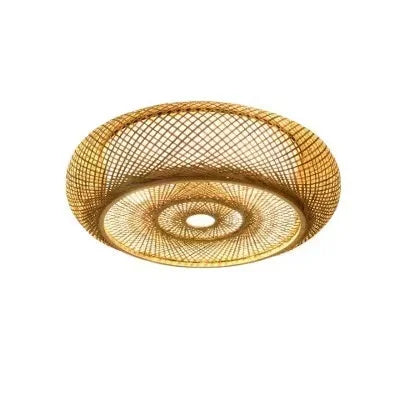 Bamboo Rattan Ceiling Light 60cm For Dining