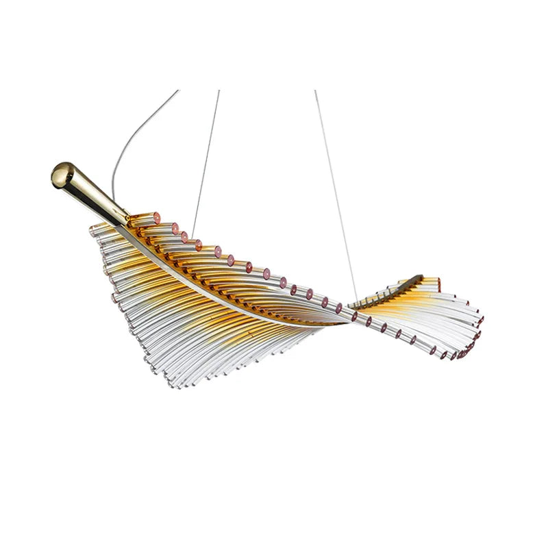 DecorBites™ Leaf-Shaped Dining Table Chandelier | Art Decor Room Lustres