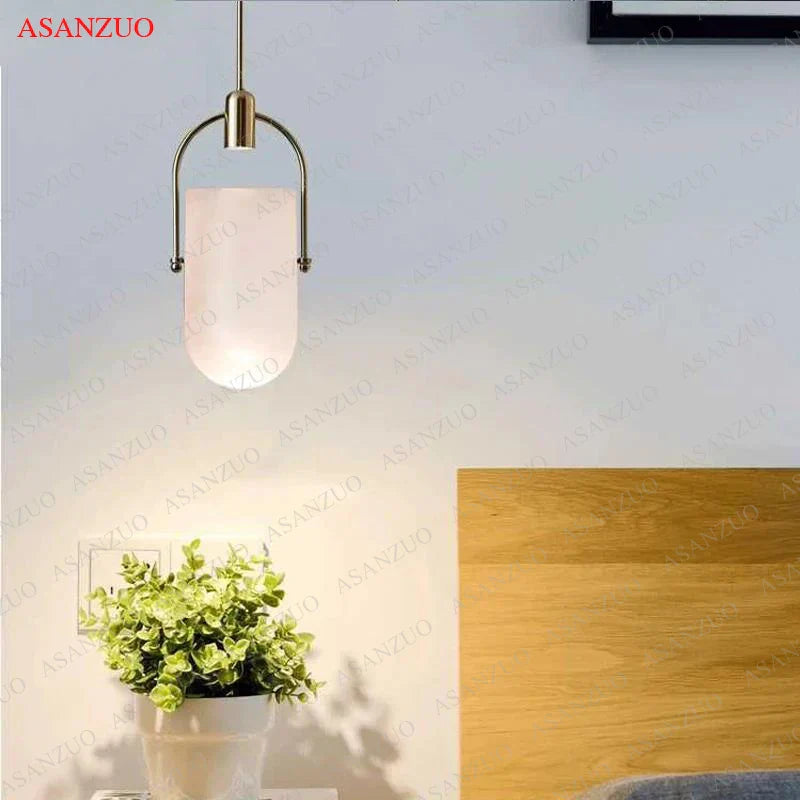 Decorbites™ Gradient-Glas-Pendentleuchte: Moderne nordische Hängelampe für Beleuchtung im Schlafzimmer, Wohnzimmer, Esszimmer und Dekoration