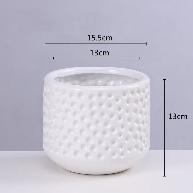 Gold Ceramic Succulent Vase