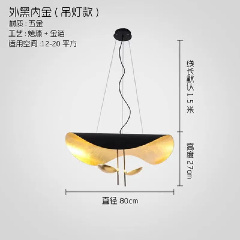 Decorbites™ Gold-Textur LED-Hängeleuchten: Moderne Hängelampen für Wohnzimmer und Schlafzimmer