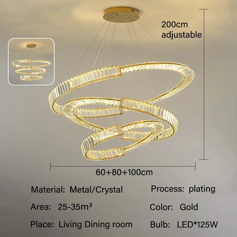 Decorbites™ Kristall-Leuchter: Moderne Luxus-LED-Beleuchtung für Wohnzimmer, Esszimmer und Schlafzimmer