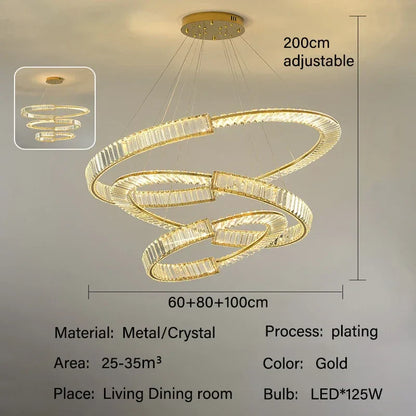 Decorbites™ Kristall-Leuchter: Moderne Luxus-LED-Beleuchtung für Wohnzimmer, Esszimmer und Schlafzimmer