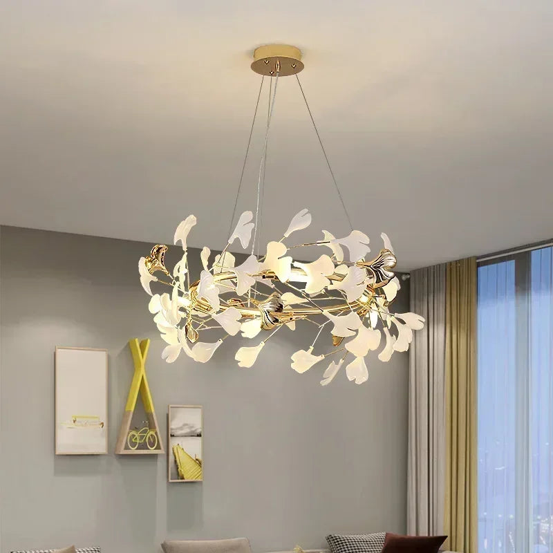 Decorbites™ Ginkgo-Blatt-LED-Deckenleuchter - Modernes nordisches Design für die Hausdekoration