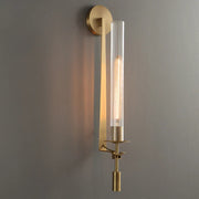 Gold Glass Wall Sconce Nordic Style Living Areas