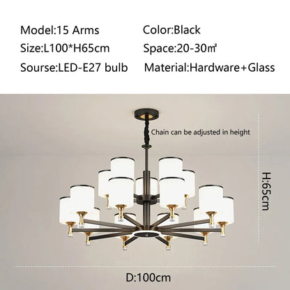 Decorbites™ Glasleuchter: Nordisch moderner LED-Hängeleuchter für Wohnzimmer und Schlafzimmer