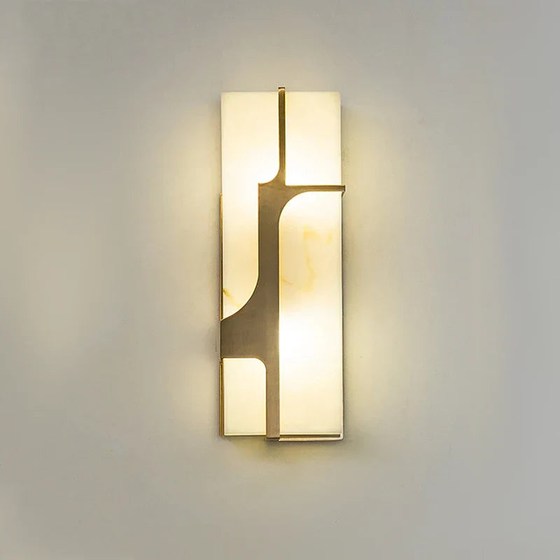 Decorbites™ Imitationsmarmor LED Wandlampe – Europäisch Retro 50 cm Villa Wohnzimmerleuchte