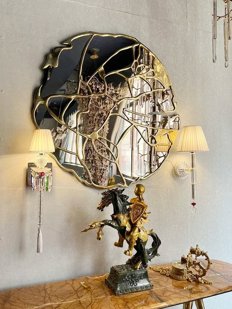 Decorbites™ Kristall-Wandleuchte: Europäischer Stil Luxus-Spiegel-Scheinwerfer für Schlafzimmer, Wohnzimmer und Esszimmer