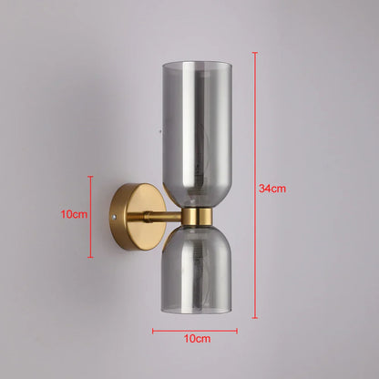 Decorbites™ Glas-Schirm-Wandleuchte: Moderne minimalistische Kunstbeleuchtung für Schlafzimmer, Flur, Treppe