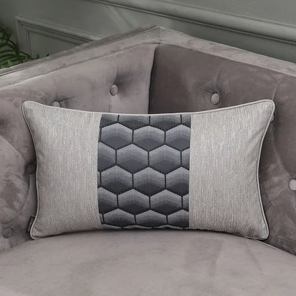 DecorBites™ Frosted Gold Satin Lumbar Pillow Covers - Luxe Sofa Cushion Cases