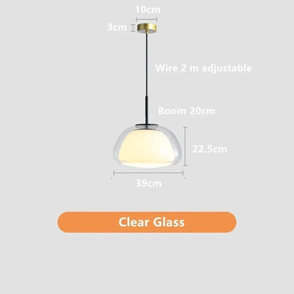 Decorbites™ Glas-Gelee-Hängeleuchte: Minimalistisches Luxusdesign für Wohnzimmer und Schlafzimmer im Eigenheim