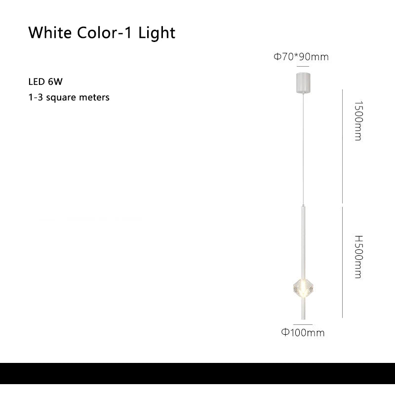 DecorBites™ Cube Crystal Pendant Lamps for Bedroom and Living Room Décor