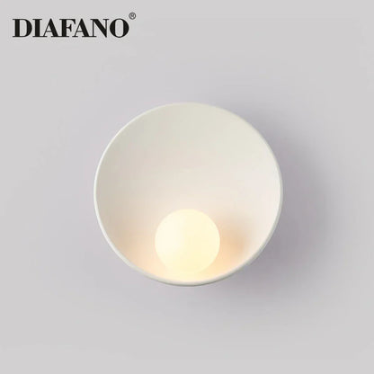 Decorbites™ Gipskarton-Glas-LED-Wandleuchte Minimalistische Beleuchtung für Schlafzimmer Gang Oberflächenmontiert