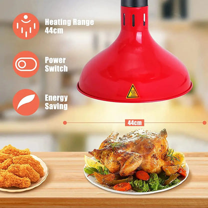 DecorBites™ Electric Telescopic Food Heat Lamp for Kitchen Fixtures & Restaurants