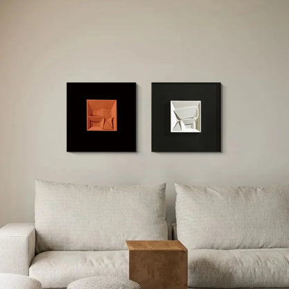 Decorbites™ Abstrakte Geometrische Wanddekoration Quadratisches Wandbild Raumaccessoires