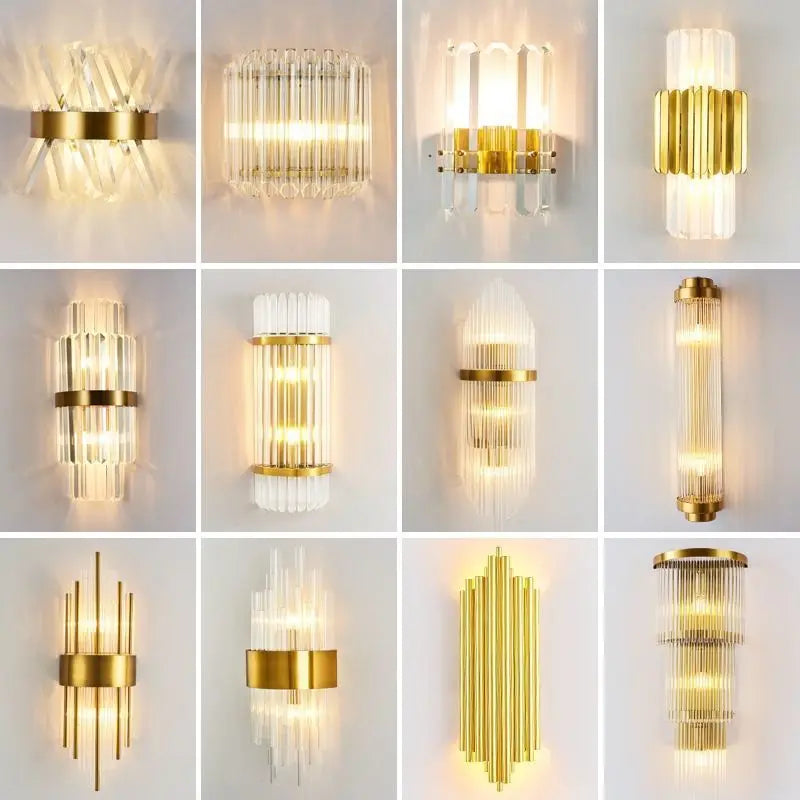 Decorbites™ Gold-Kristall-Wandleuchten: Moderne LED-Wandleuchte für Schlafzimmer, Wohnzimmer und Badezimmer