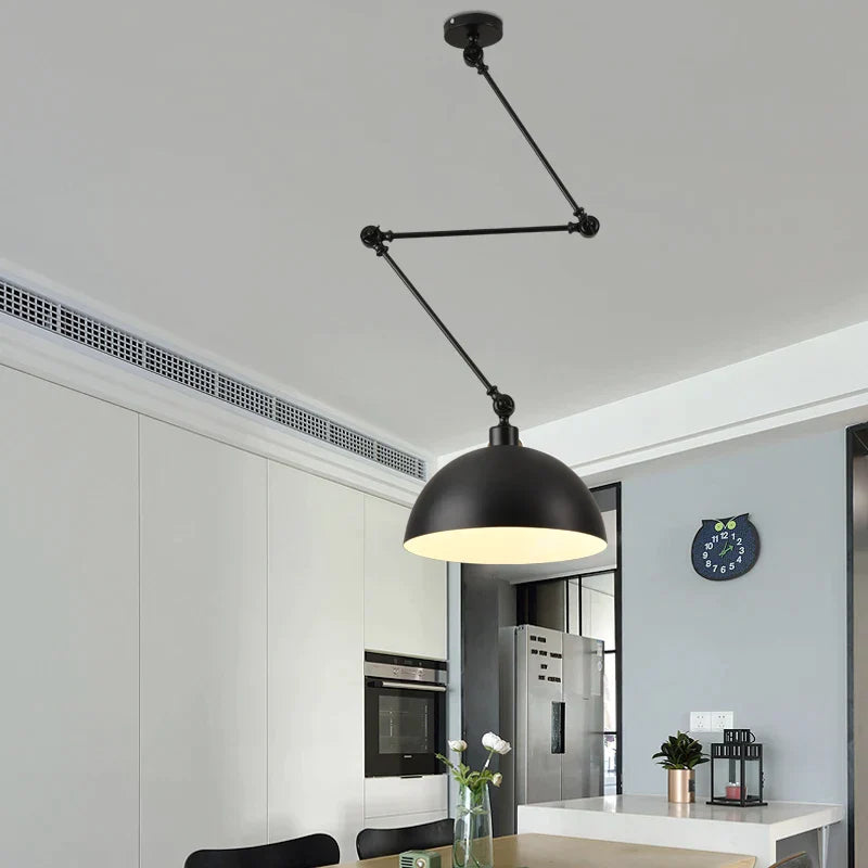 DecorBites™ Adjustable Long Arm Pendant Light for Living Room Bedroom Dining Room