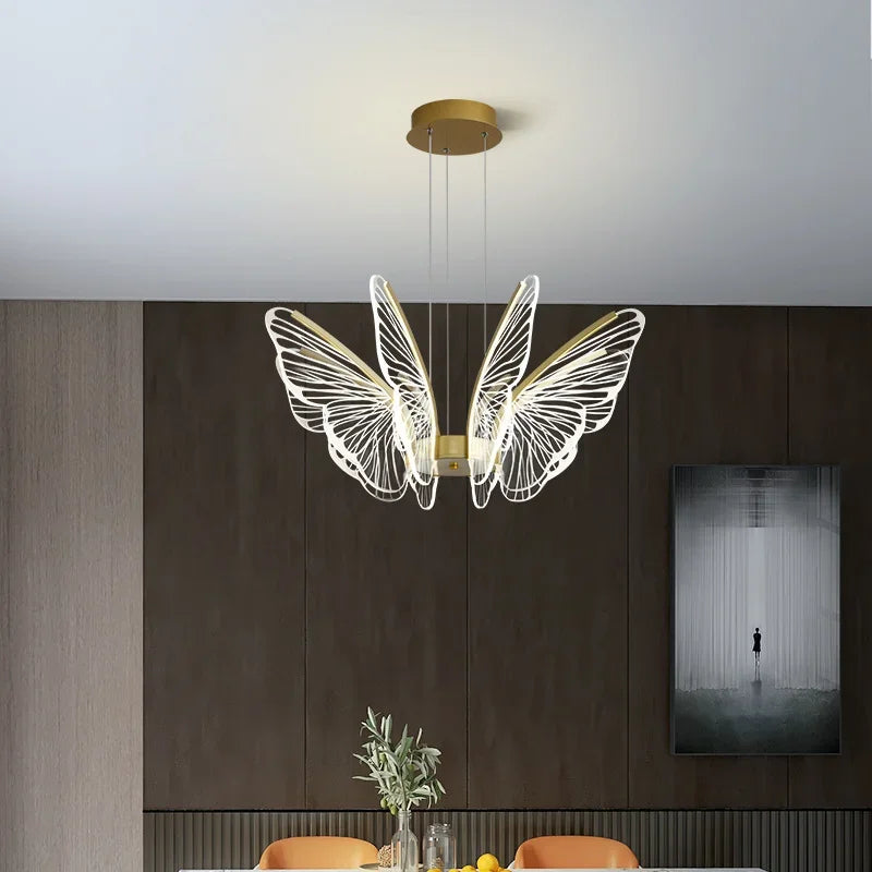 Decorbites™ LED-Schmetterlings-Deckenleuchter – Luxuriöse Hängeleuchte für Schlafzimmer, Wohnzimmer und Esszimmer