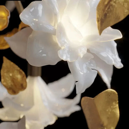 DecorBites™ Crystal Flower Luxury Chandelier for Home Decor
