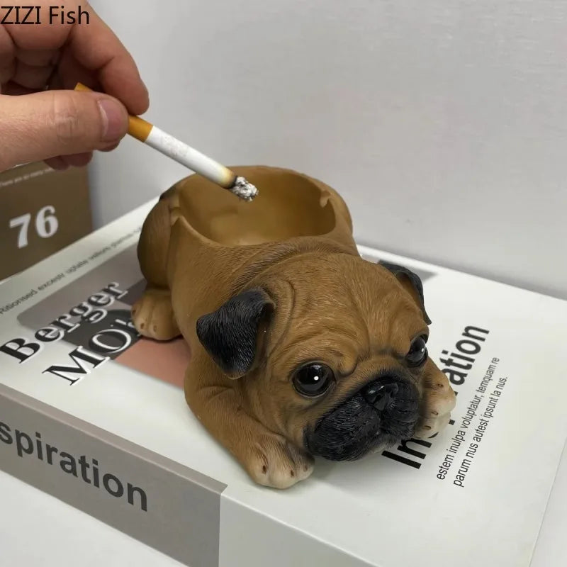 DecorBites™ Kittens & Puppies Resin Ash Tray - Smoking Accessories for Office Table