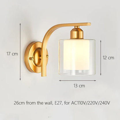 Decorbites™ Eisen-Wandlampe mit Glasball, elegante Wandlampe für Treppen und Lesen im Zuhause