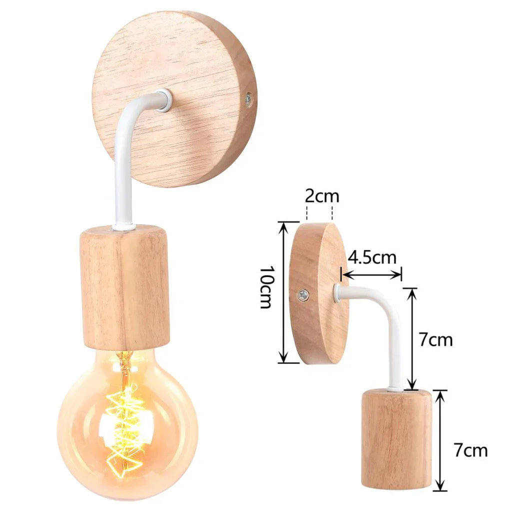 Decorbites™ Industrielle LED Wandlampe Retro-Loft-Lampe E27 Eisenlampenschirm Wandleuchte