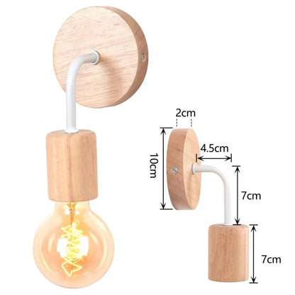 Decorbites™ Industrielle LED Wandlampe Retro-Loft-Lampe E27 Eisenlampenschirm Wandleuchte
