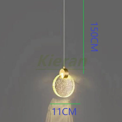 Decorbites™ Kristall-LED-Kronleuchter Dreifarb-Licht Pendelleuchte für modernes Wohnzimmer