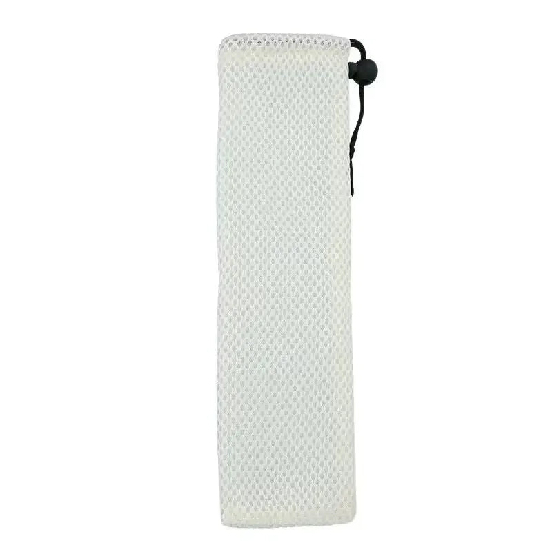 DecorBites™ Cotton Linen Cutlery Case Drawstring Bag for Travel and Home Dining