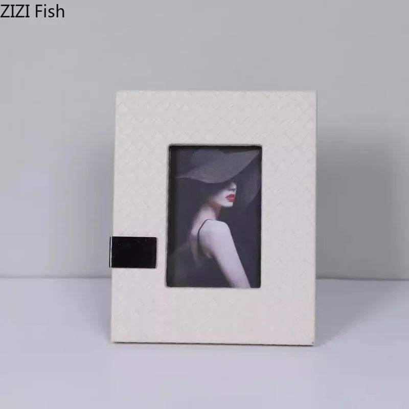 Decorbites™ Leder-Foto-Rahmen | Modernes Design Bildrahmen für Nachttisch & Schreibtisch-Dekoration