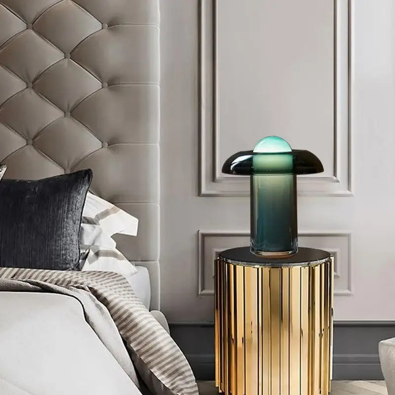 Green Glass Desk Lamp