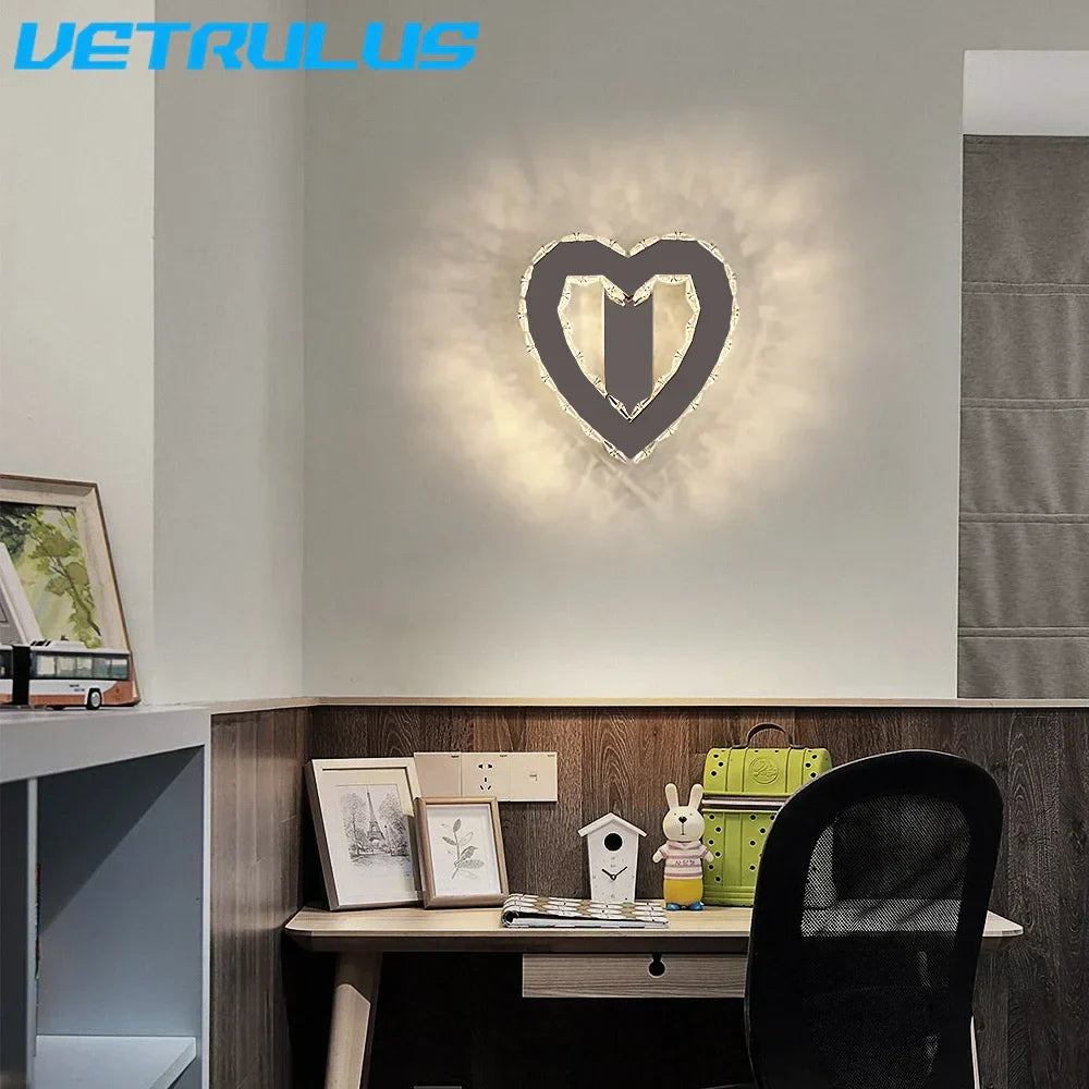DecorBites™ Crystal LED Wall Light Modern Indoor Lighting for Living Room & Aisle