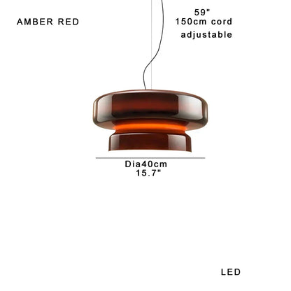 DecorBites™ Large Glass Pendant Light Dining Table Kitchen Island Lamp