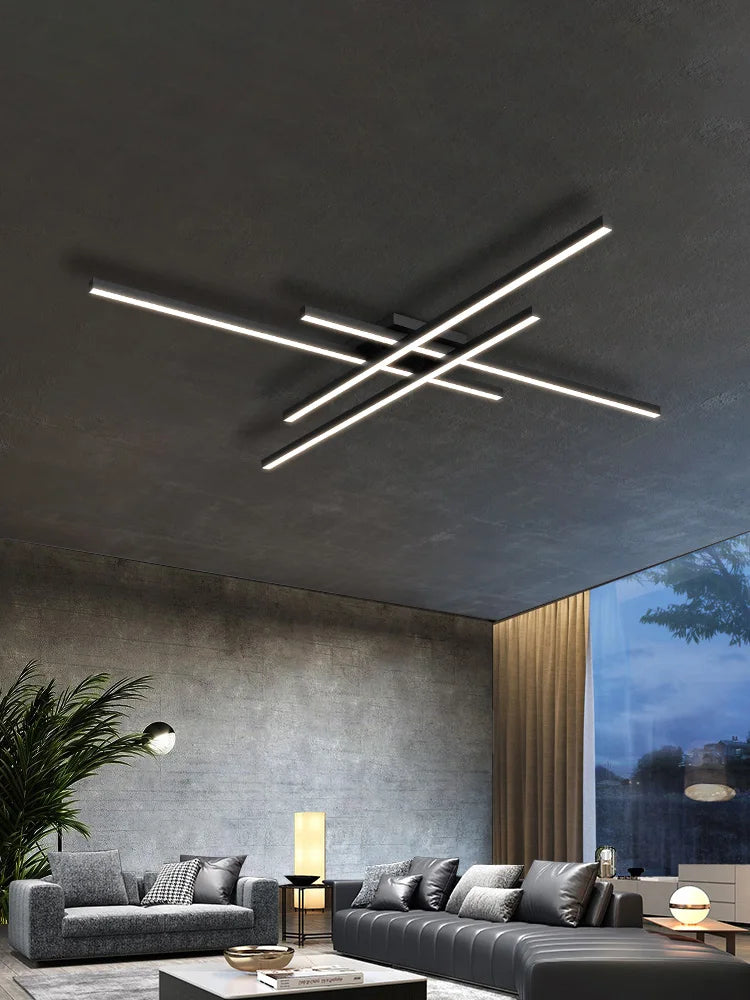 Decorbites™ Schwarze LED-Deckenleuchte Chandelier für das Hauptschlafzimmer und Wohnzimmer, energiesparende Beleuchtung