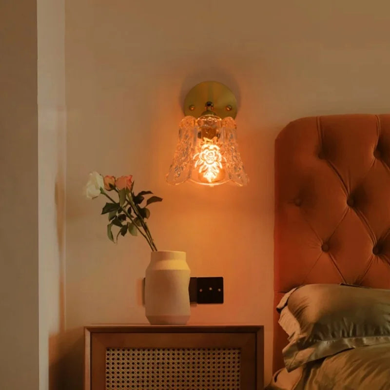 Decorbites™ Bell Glass LED Wandlampe für Wohnzimmer, Badezimmer, Treppenbeleuchtung – Japanischer Vintage-Stil