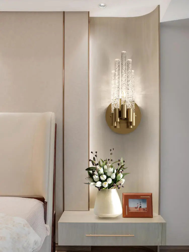 DecorBites™ Crystal Wall Lamp: Modern & Simple Living Room Light for Corridor & Bedside