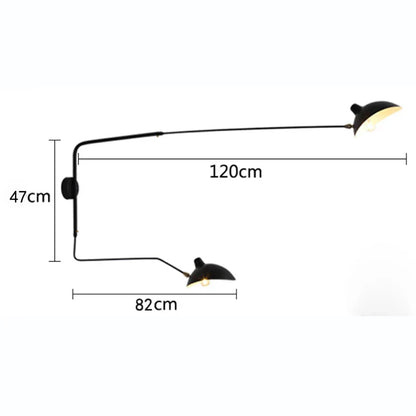 Decorbites™ Industrielle Nordische Wandlampe für Schlafzimmer, Wohnzimmer LED-Leuchte