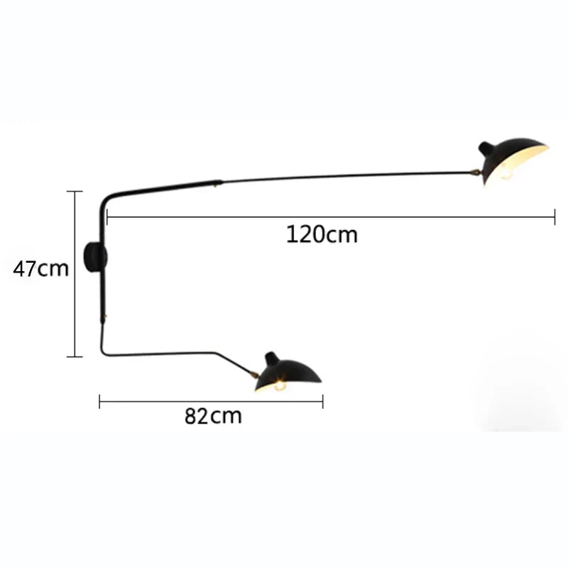 Decorbites™ Industrielle Nordische Wandlampe für Schlafzimmer, Wohnzimmer LED-Leuchte