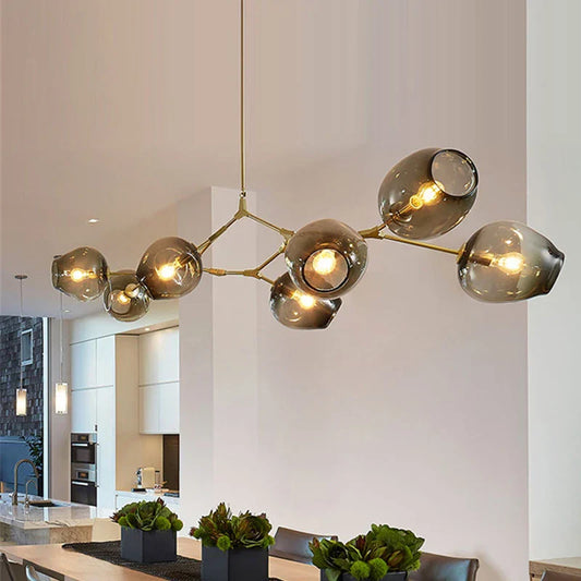 Decorbites™ Gold-Glas-Kugelleuchter für moderne Esszimmer-Dekoration